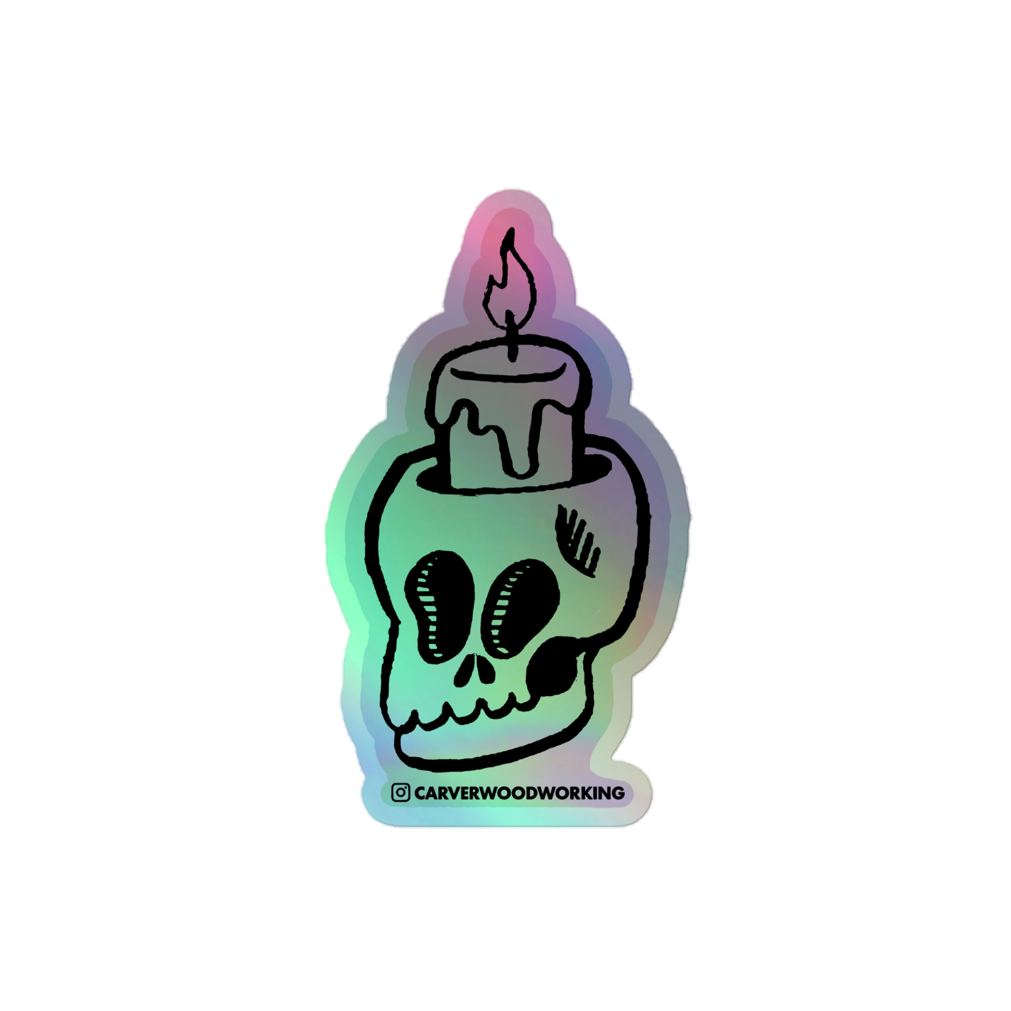 Holographic Carver Woodworking Skull by ARTbySAMM - Image 2